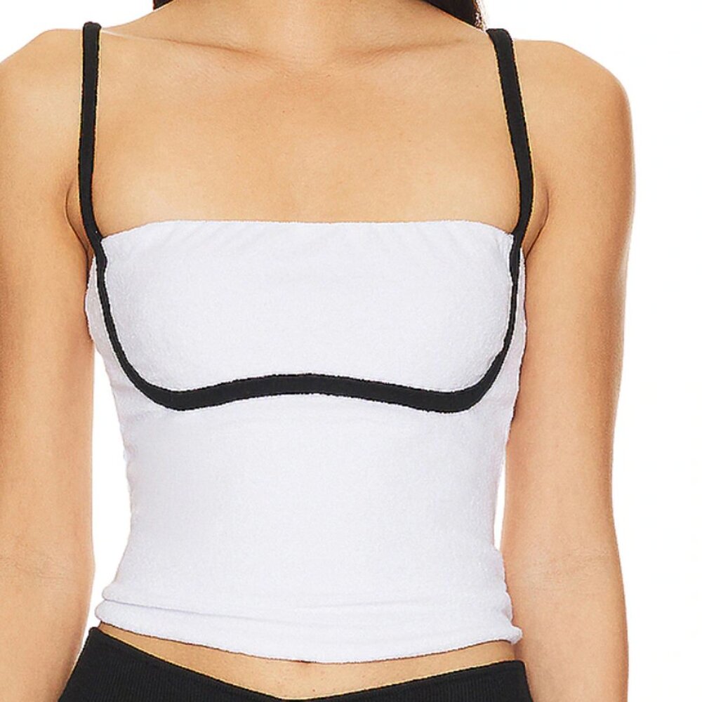Revolve black white top